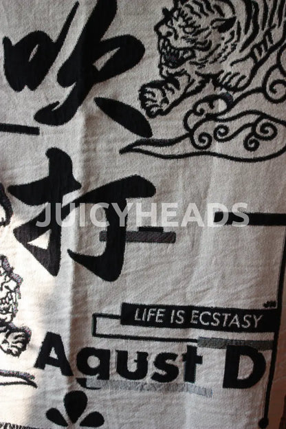 Woven Agust D Blanket *Pre-Order* (Please Read Description Before Buying)