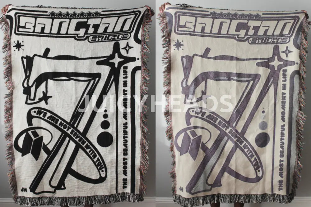 Woven Cyber Bangtan Studios Bts *Pre-Order* (Please Read Description Before Buying) Blankets
