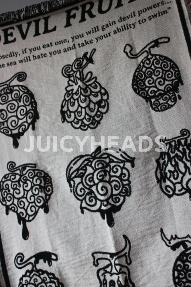 Woven Devil Fruit Blanket *Pre-Order* (Please Read Description Before Buying)