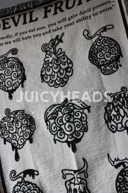 Woven Devil Fruit Blanket *Pre-Order* (Please Read Description Before Buying)