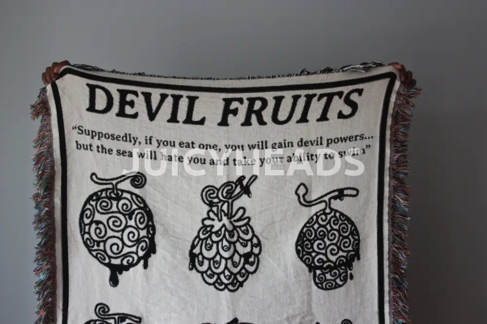 Woven Devil Fruit Blanket *Pre-Order* (Please Read Description Before Buying)