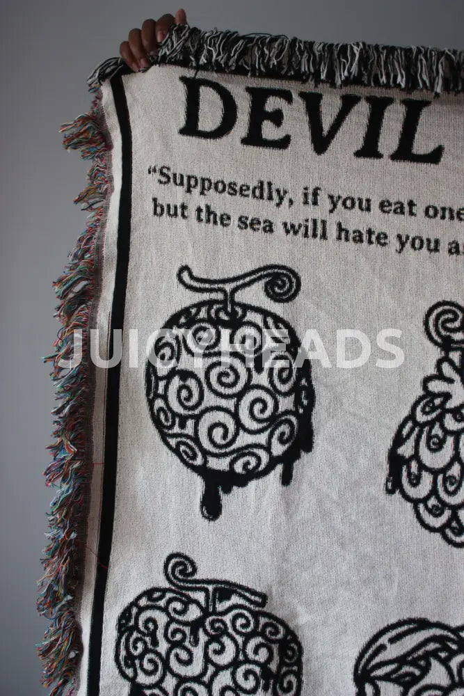 Woven Devil Fruit Blanket *Pre-Order* (Please Read Description Before Buying)