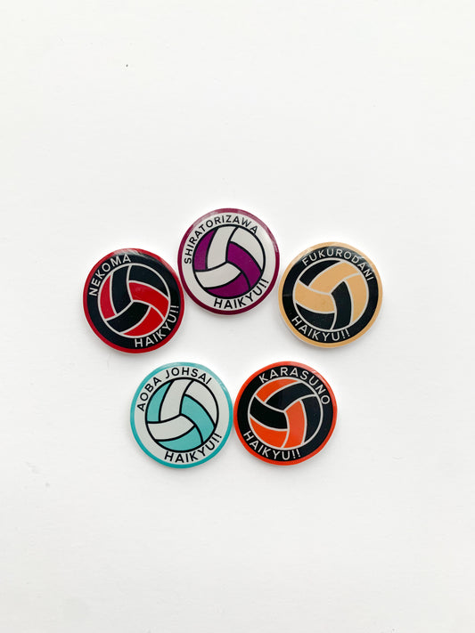 Anime Volleyball Pins